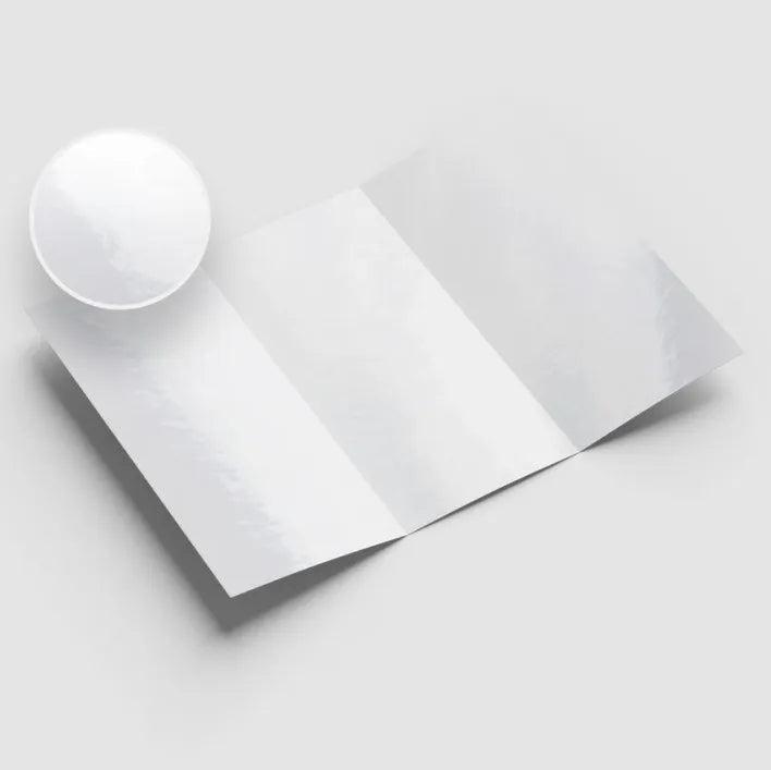 Rollfalz-Broschüre aus Hochglanzpapier