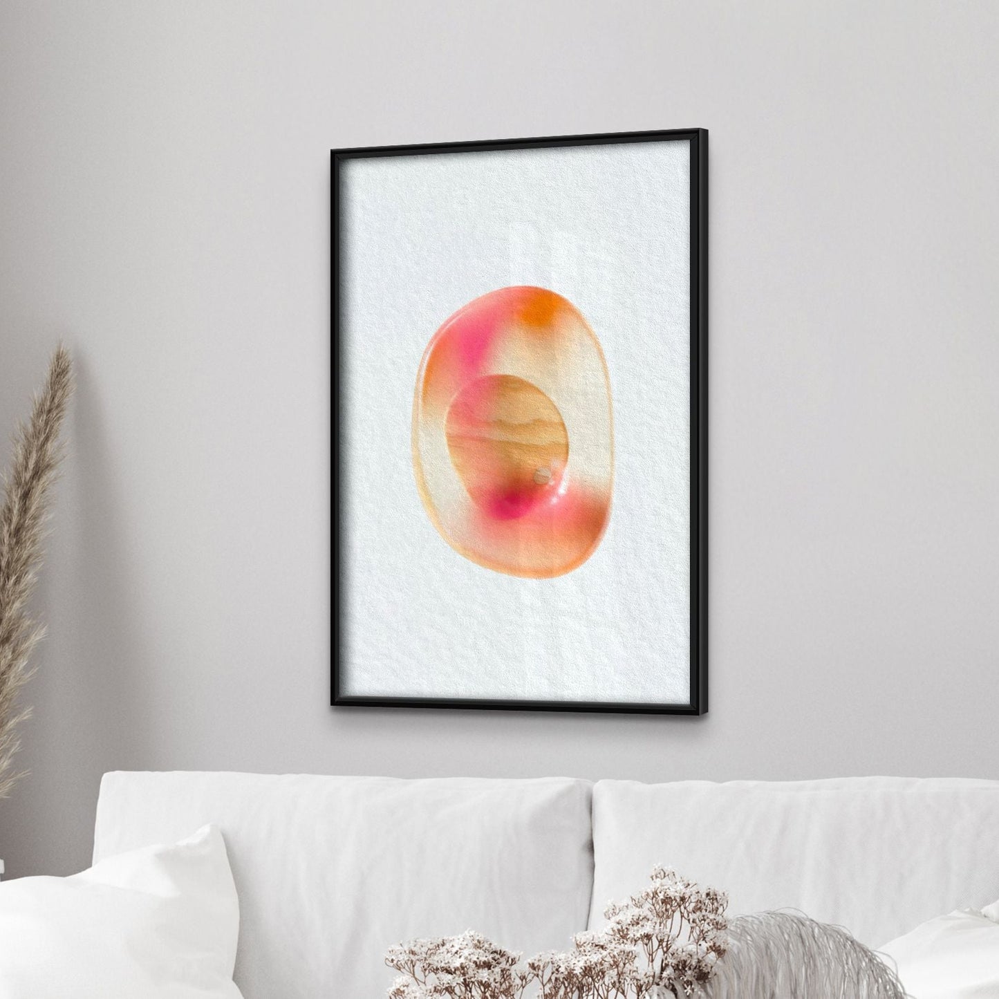 Klassisches Mattposter mit Holzrahmen