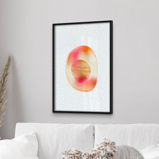 Klassisches Mattposter mit Holzrahmen