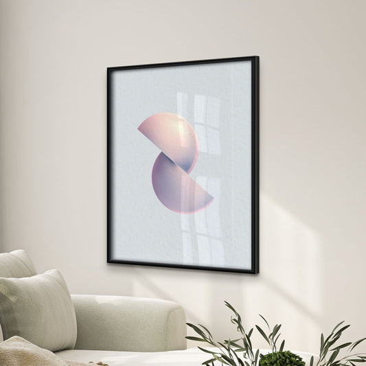 Museumspapier- Poster mit Holzrahmen