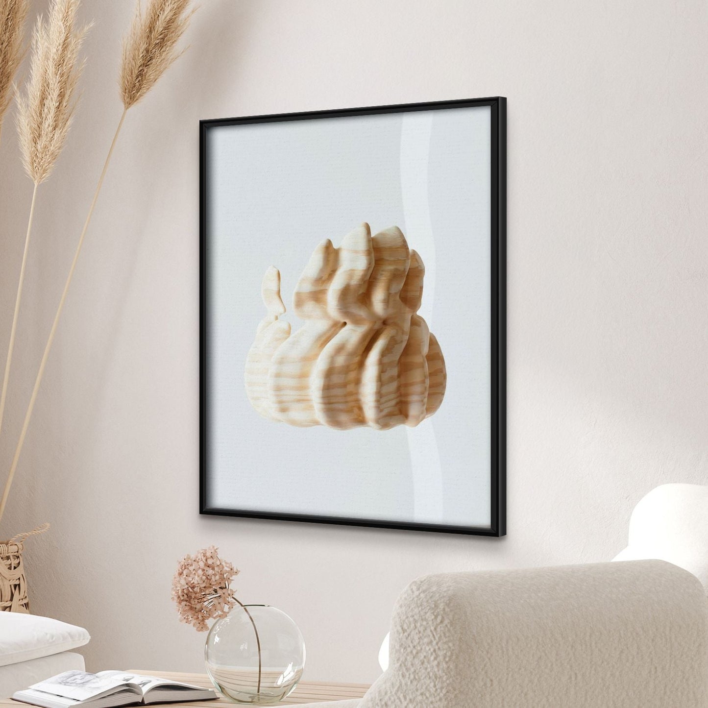 Premium Halbglanz- Poster mit Holzrahmen