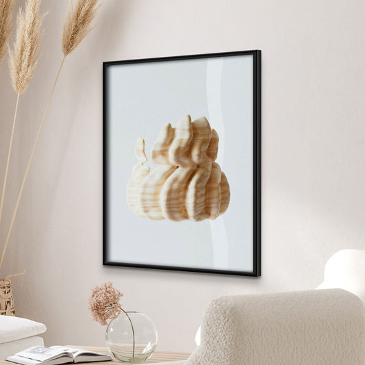Premium Halbglanz- Poster mit Holzrahmen