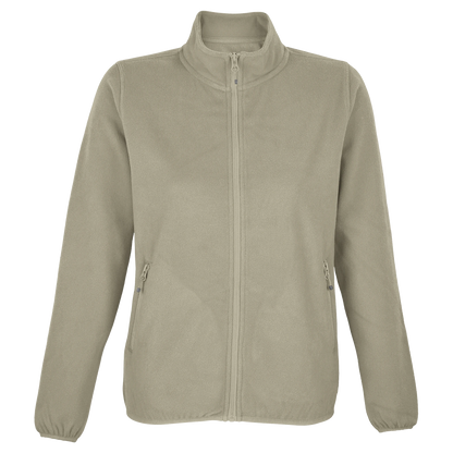 Reissverschlussjacke_aus_Mikrofleece_f_r_Damen_aus_recyceltem_Polyester_olivgrün_Frontal_Bild_Printfeld