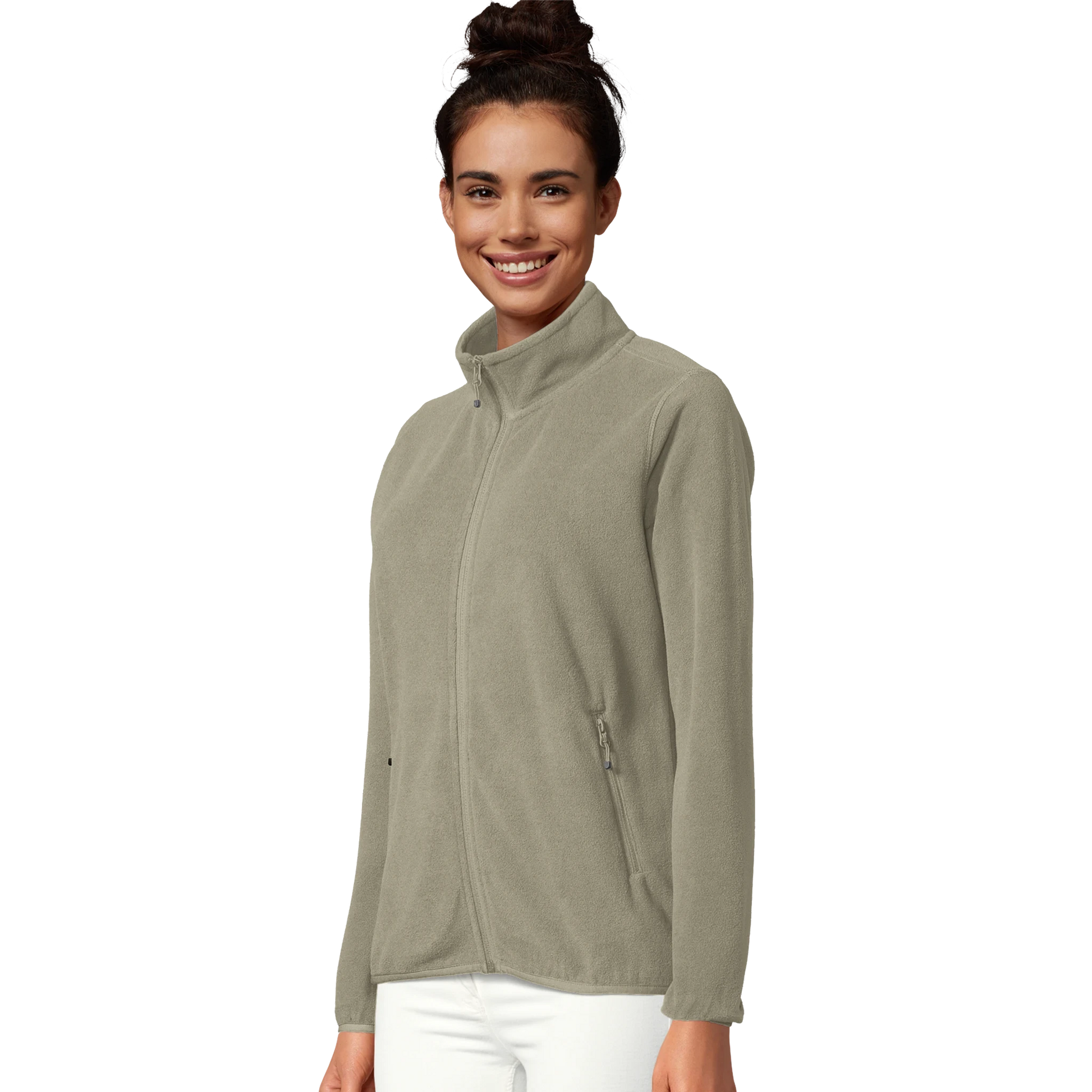 Reissverschlussjacke_aus_Mikrofleece_f_r_Damen_aus_recyceltem_Polyester_olivgrün_Seite_Bild_Printfeld