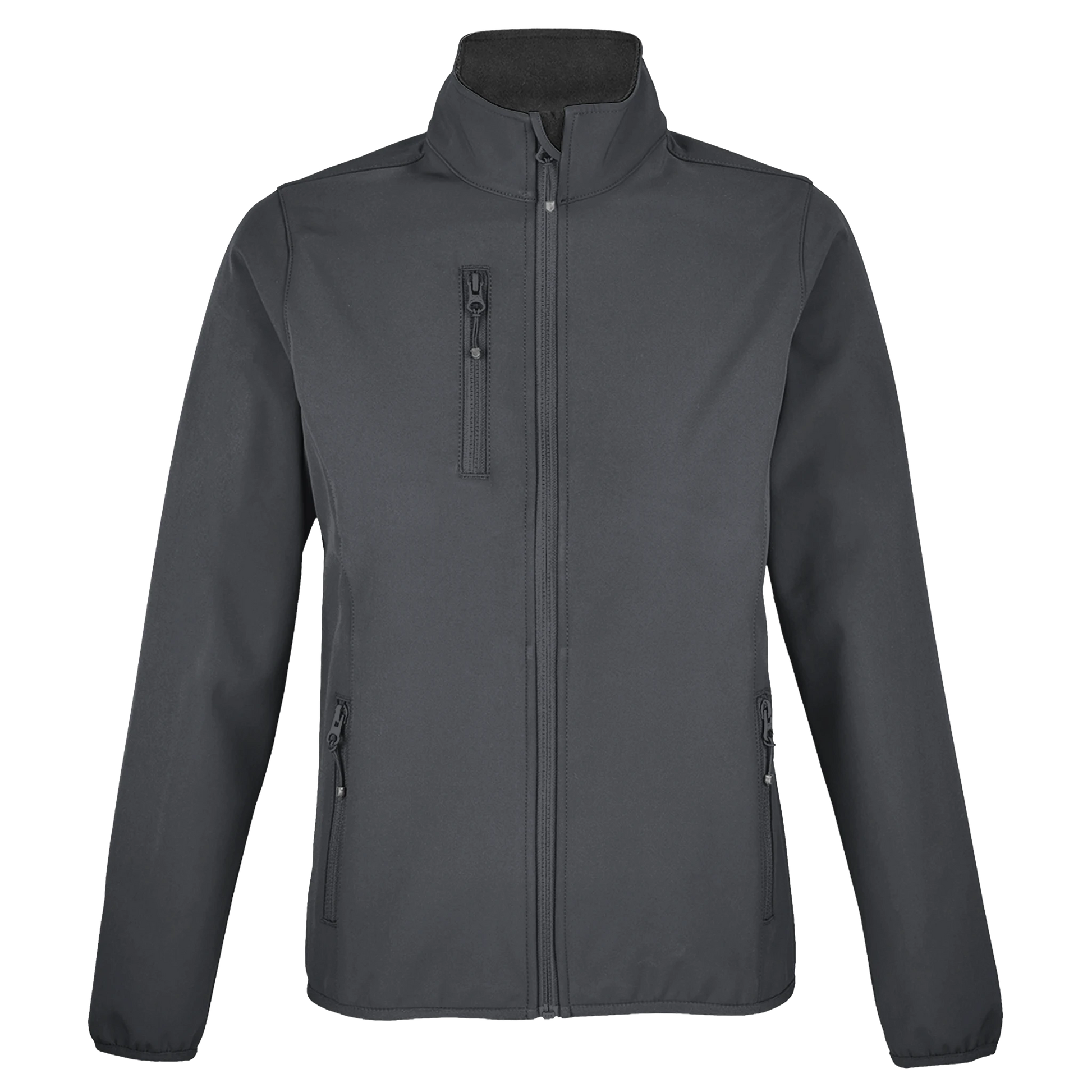 Reissverschlussjacke_f_r_Damen_aus_recyceltem_Polyester_dunkelgrau_Frontal_Bild_Printfeld