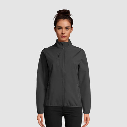 Softshell-Reißverschlussjacke für Damen aus recyceltem Polyester_Titelbild