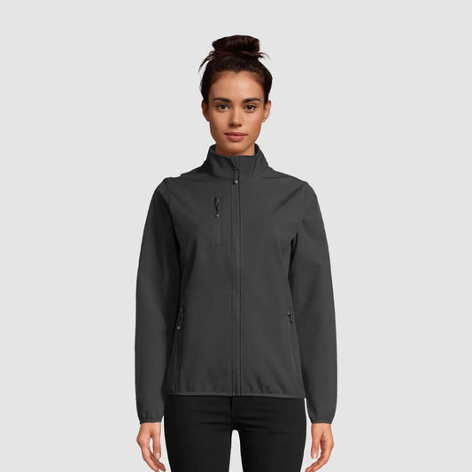 Softshell-Reißverschlussjacke für Damen aus recyceltem Polyester_Titelbild