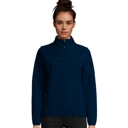 Softshell-Reißverschlussjacke für Damen aus recyceltem Polyester_dunkelblau_Bild_Printfeld