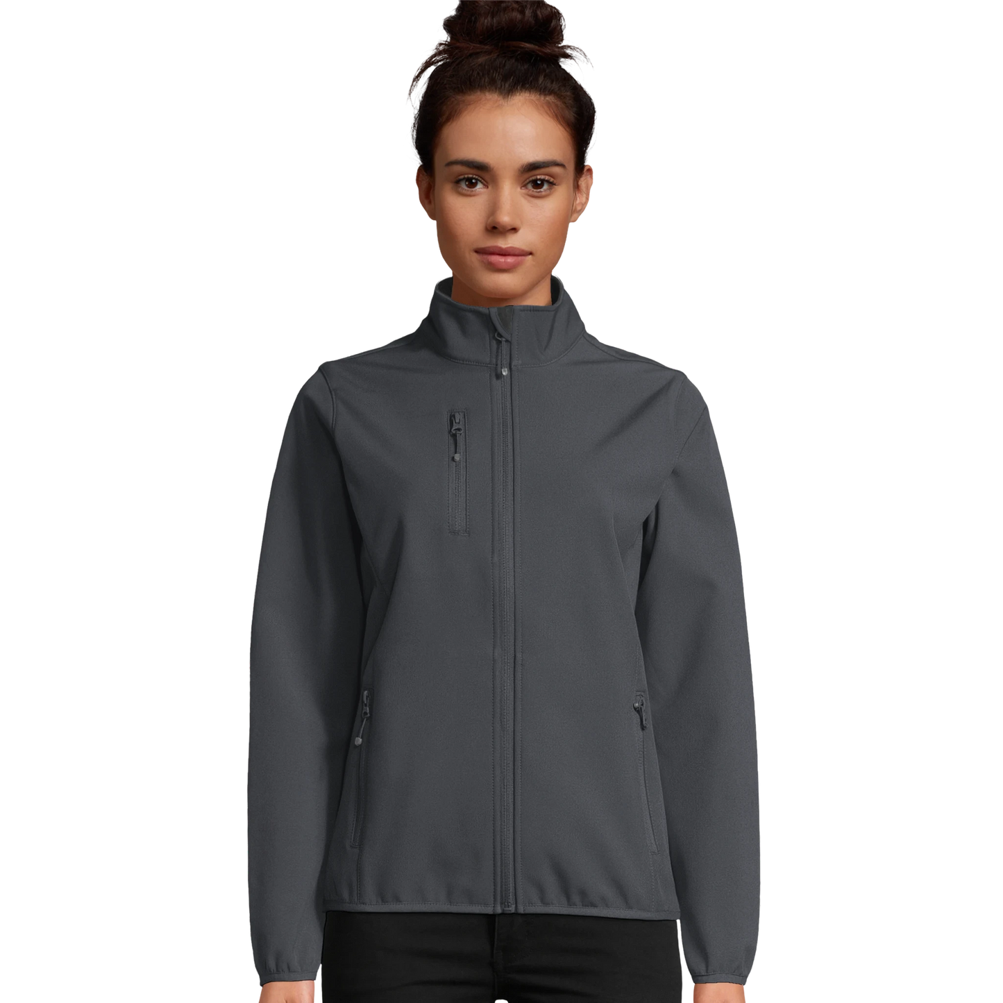 Softshell-Reißverschlussjacke für Damen aus recyceltem Polyester_dunkelgrau_Bild_Printfeld