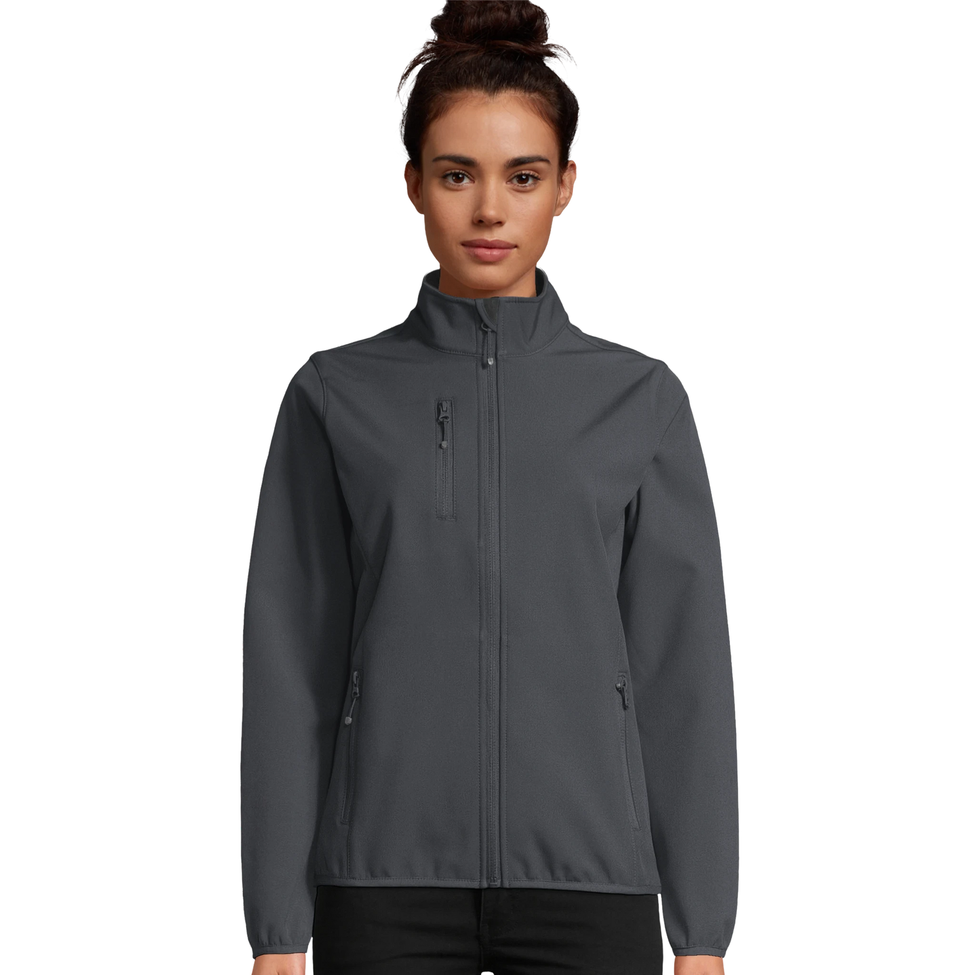 Softshell-Reißverschlussjacke für Damen aus recyceltem Polyester_dunkelgrau_Bild_Printfeld