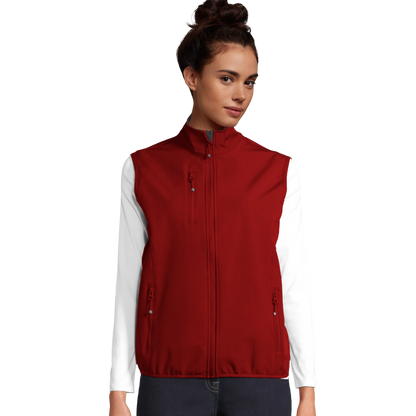 Softshell-Themoweste für Damen aus recyceltem Polyester_dunkelrot_Bild_Printfeld