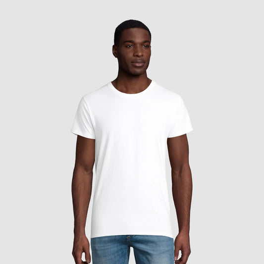 T-Shirt für Herren mit enganliegender Passform aus Biobaumwolle Tiitelbild