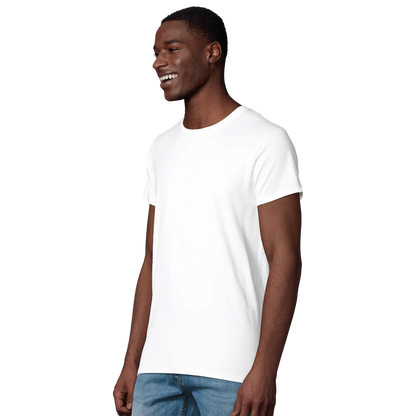 T-Shirt für Herren mit enganliegender Passform aus Biobaumwolle Tiitelbild Seitlich