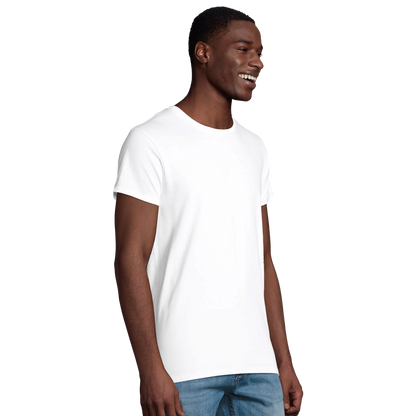 T-Shirt für Herren mit enganliegender Passform aus Biobaumwolle Tiitelbild Seitlich 2
