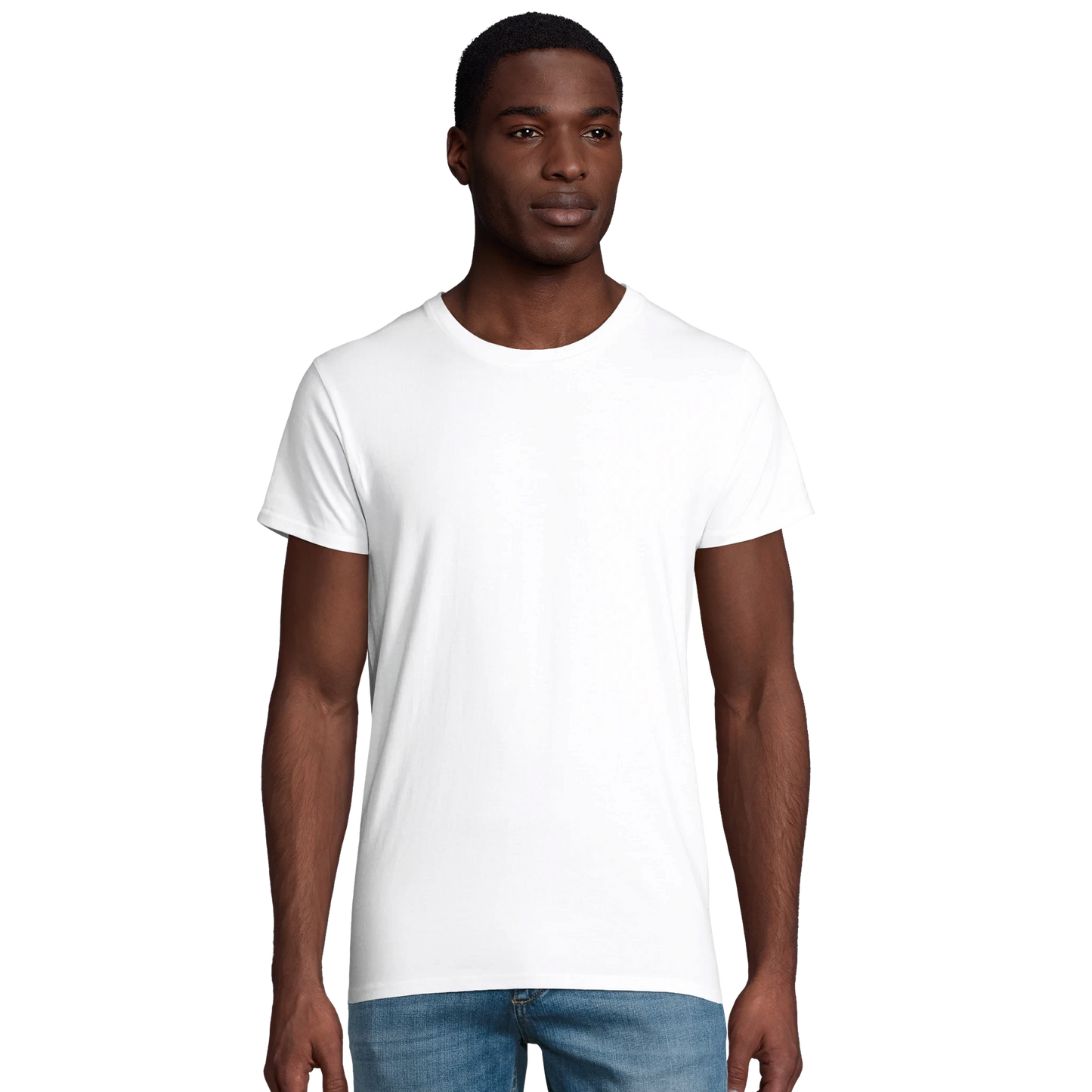 T-Shirt für Herren mit enganliegender Passform aus Biobaumwolle Tiitelbild Vorne