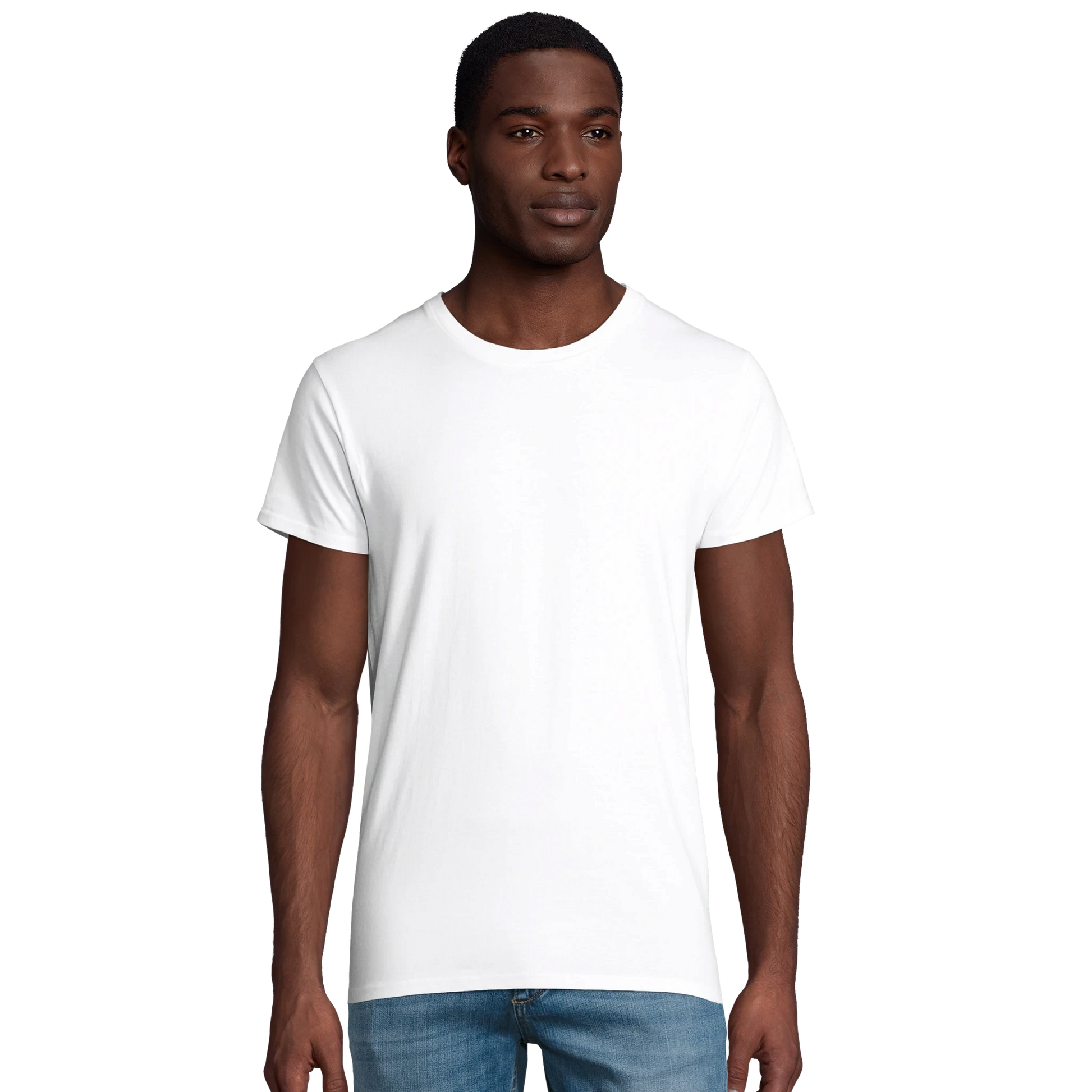 T-Shirt für Herren mit enganliegender Passform aus Biobaumwolle Tiitelbild Vorne