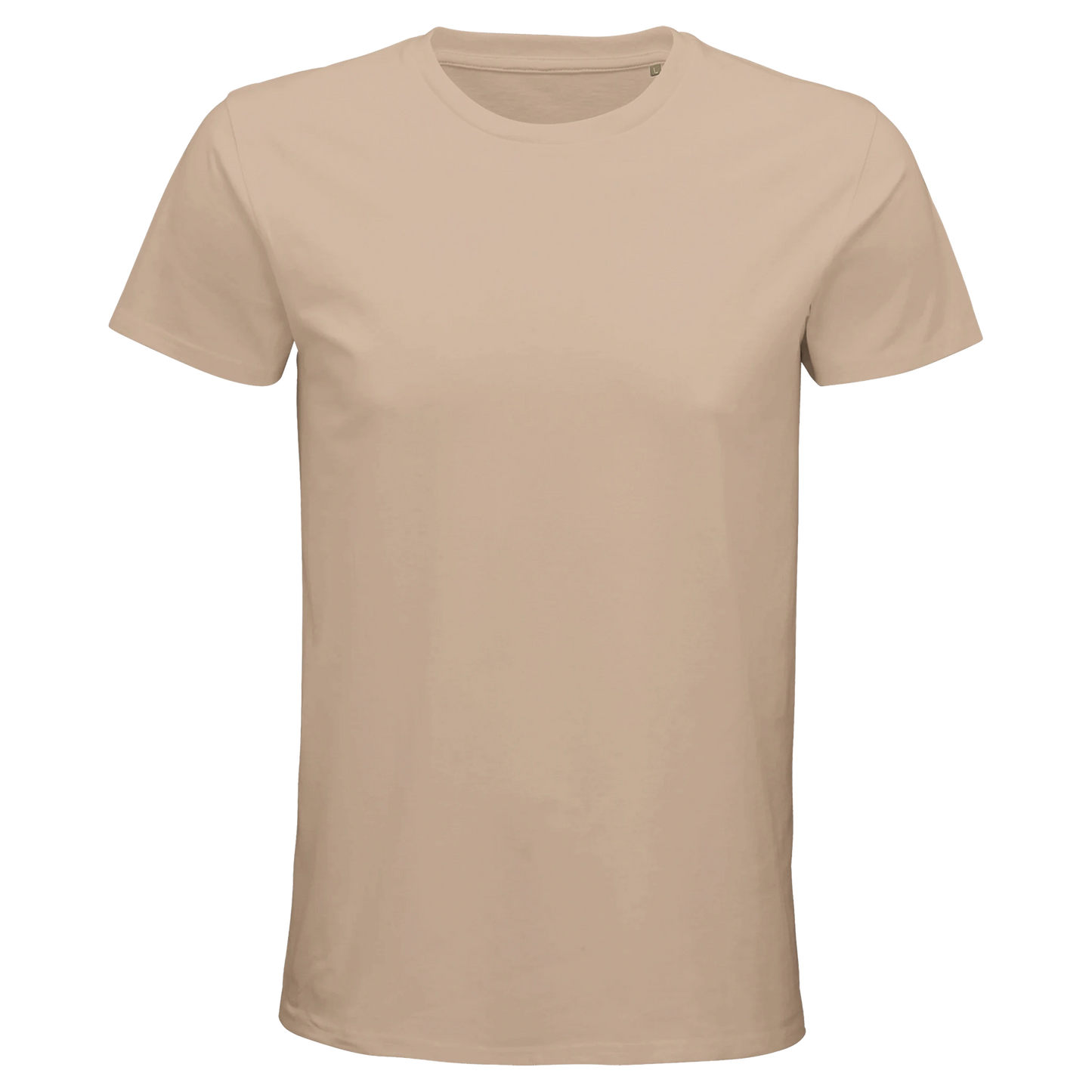 T-Shirt für Herren mit enganliegender Passform aus Biobaumwolle beige