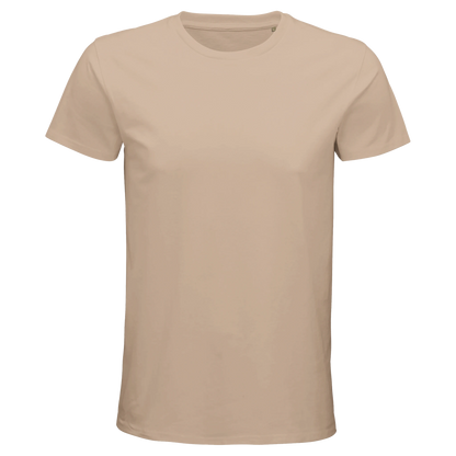 T-Shirt für Herren mit enganliegender Passform aus Biobaumwolle beige