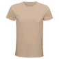 T-Shirt für Herren mit enganliegender Passform aus Biobaumwolle beige