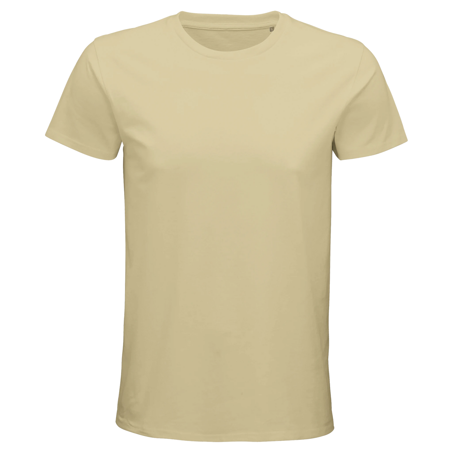 T-Shirt für Herren mit enganliegender Passform aus Biobaumwolle butter