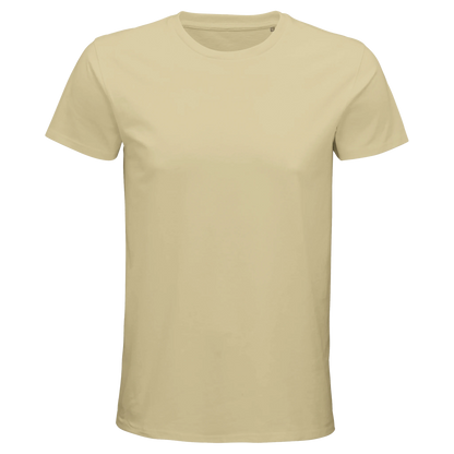 T-Shirt für Herren mit enganliegender Passform aus Biobaumwolle butter