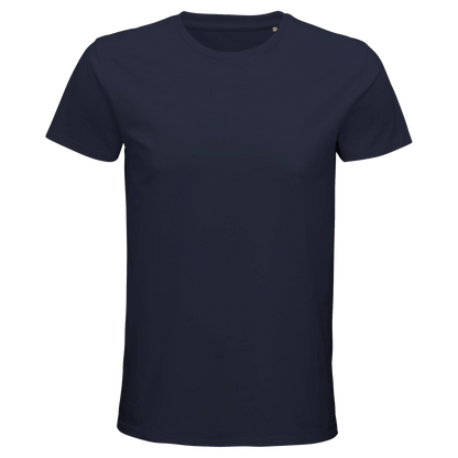 T-Shirt für Herren mit enganliegender Passform aus Biobaumwolle dunkelblau