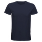 T-Shirt für Herren mit enganliegender Passform aus Biobaumwolle dunkelblau