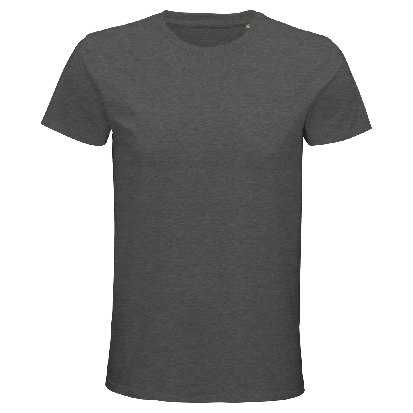 T-Shirt für Herren mit enganliegender Passform aus Biobaumwolle dunkelgrau