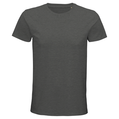 T-Shirt für Herren mit enganliegender Passform aus Biobaumwolle dunkelgrau
