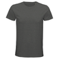 T-Shirt für Herren mit enganliegender Passform aus Biobaumwolle dunkelgrau
