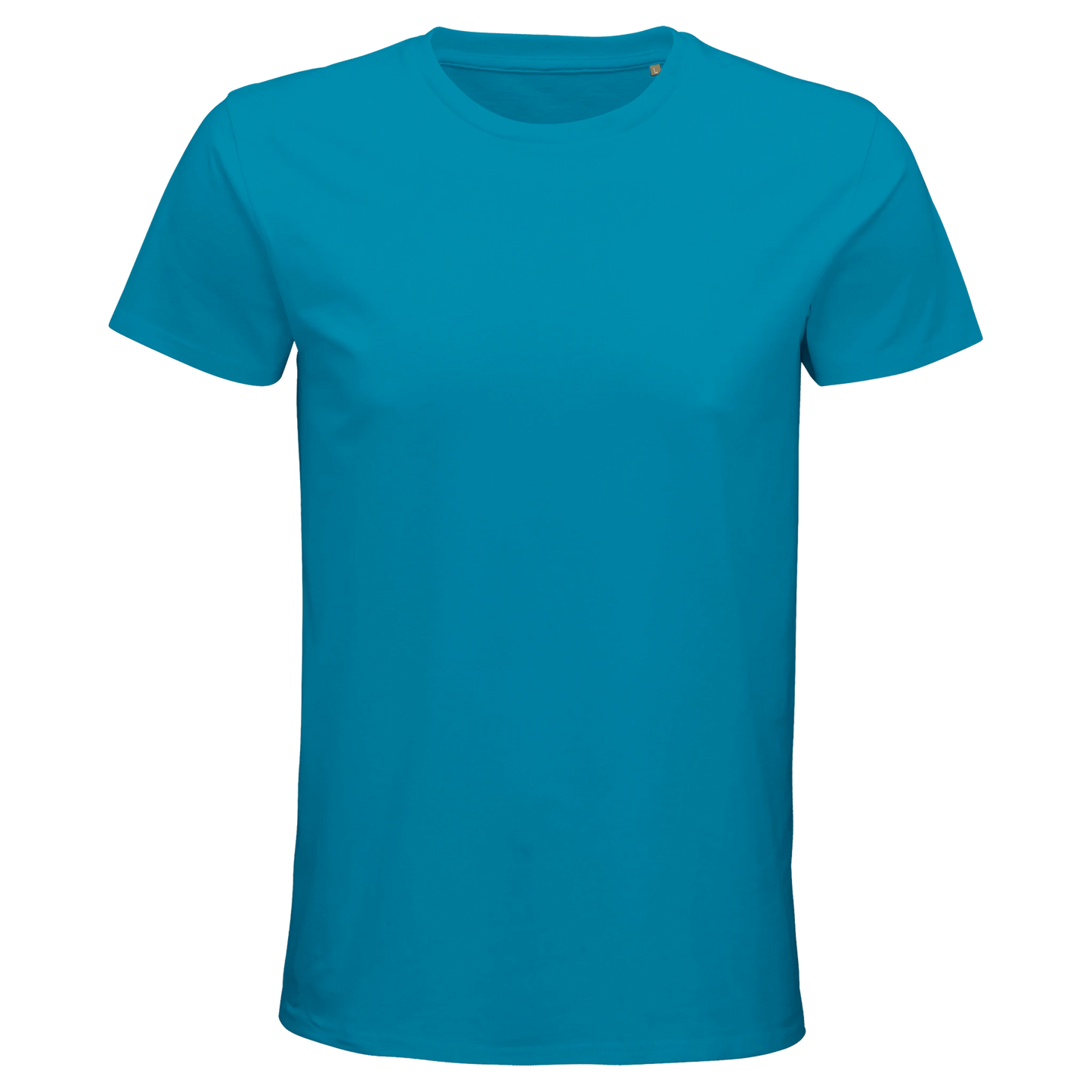 T-Shirt für Herren mit enganliegender Passform aus Biobaumwolle hellblau