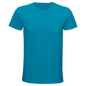 T-Shirt für Herren mit enganliegender Passform aus Biobaumwolle hellblau