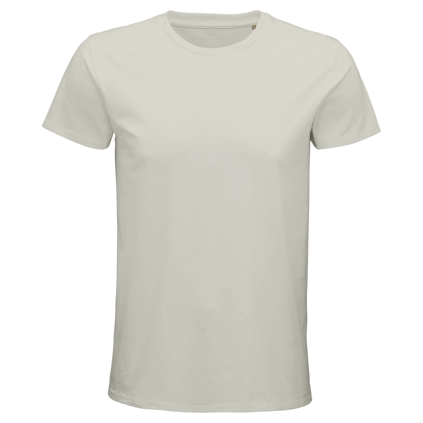 T-Shirt für Herren mit enganliegender Passform aus Biobaumwolle hellgrau