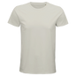 T-Shirt für Herren mit enganliegender Passform aus Biobaumwolle hellgrau