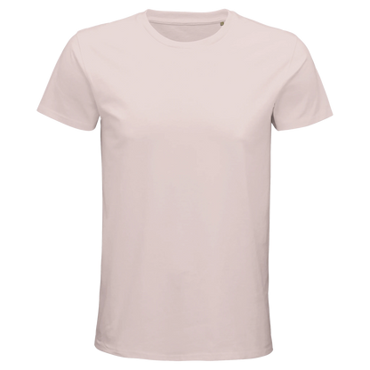 T-Shirt für Herren mit enganliegender Passform aus Biobaumwolle hellrosa