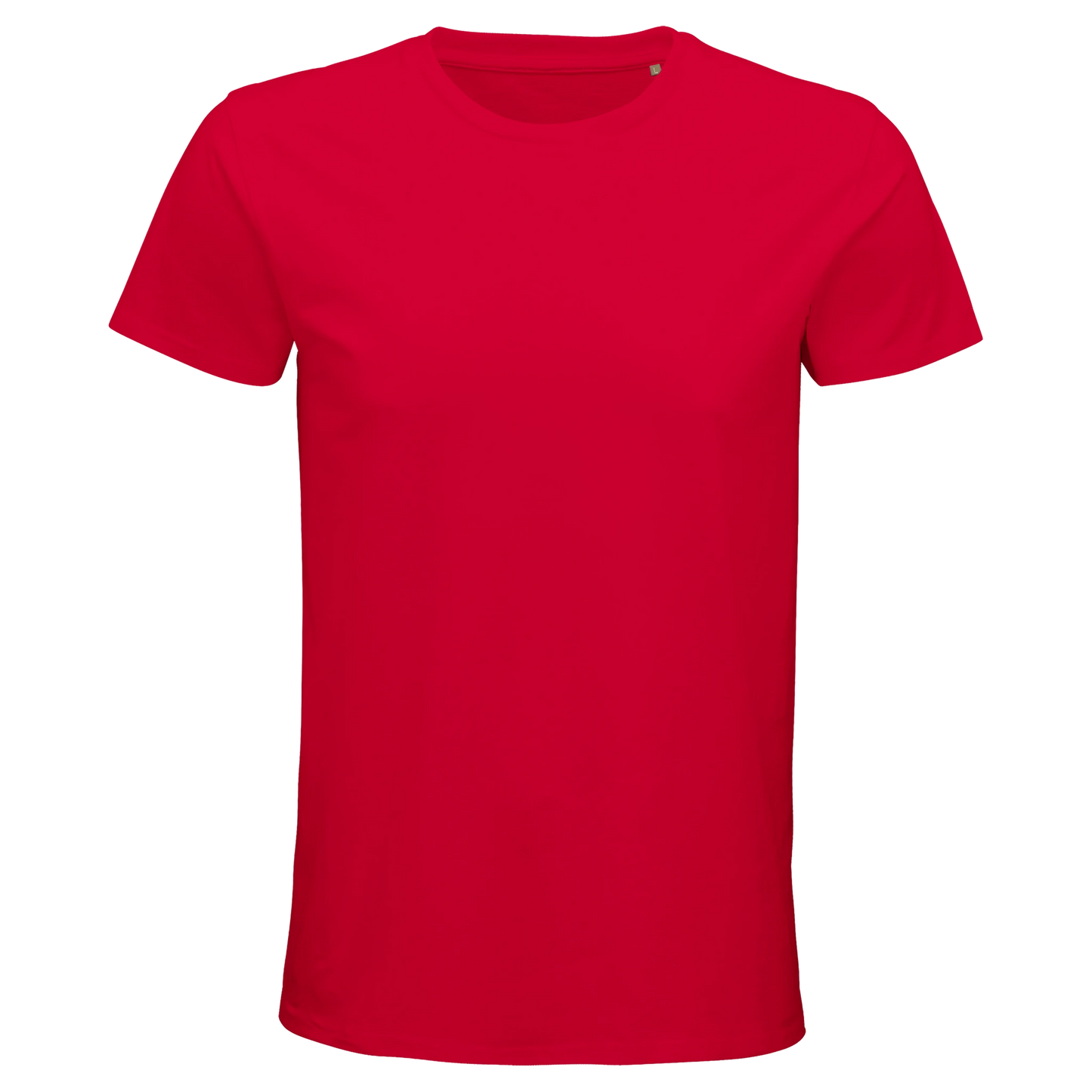 T-Shirt für Herren mit enganliegender Passform aus Biobaumwolle hellrot
