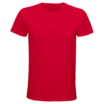T-Shirt für Herren mit enganliegender Passform aus Biobaumwolle hellrot
