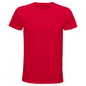 T-Shirt für Herren mit enganliegender Passform aus Biobaumwolle hellrot