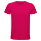T-Shirt für Herren mit enganliegender Passform aus Biobaumwolle magenta