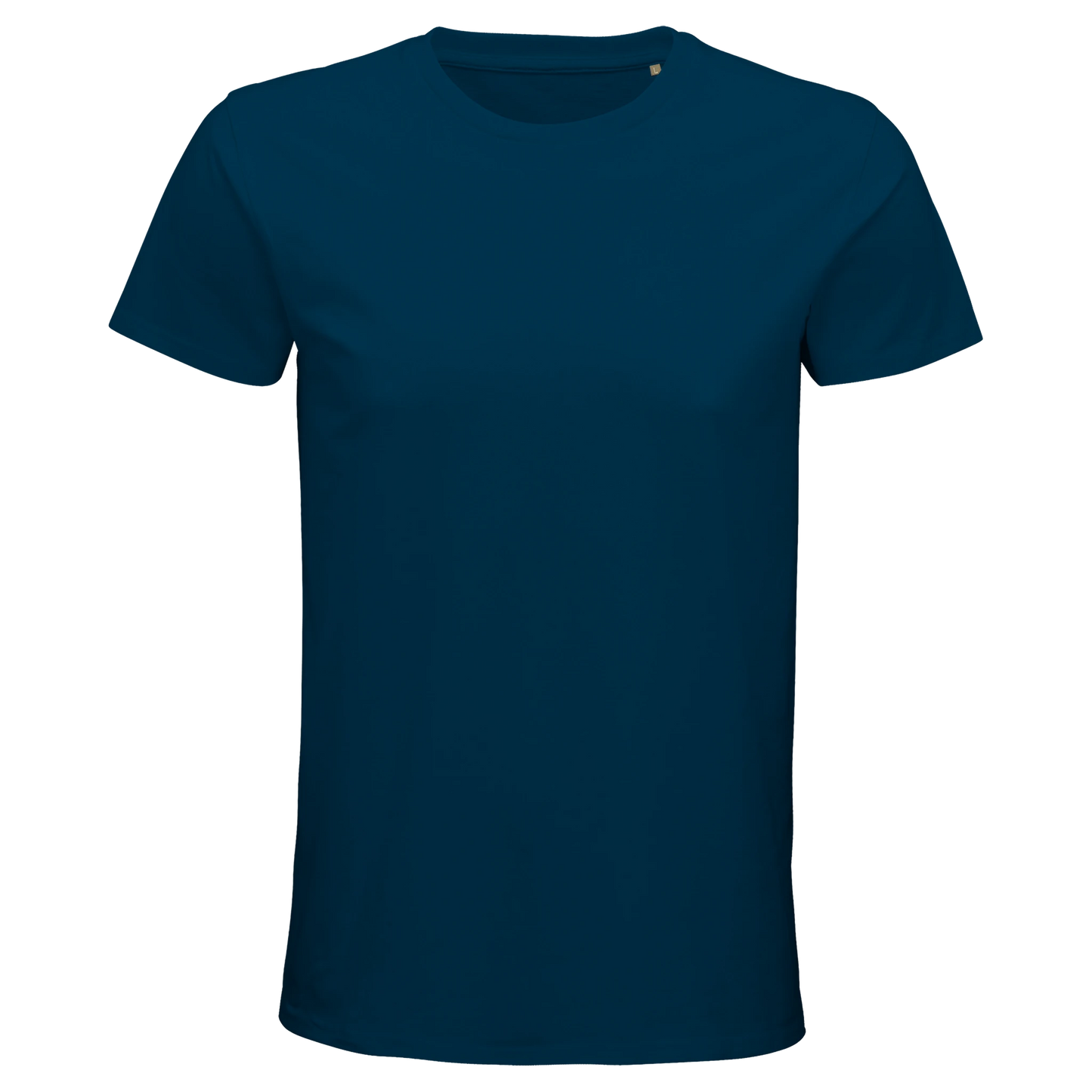T-Shirt für Herren mit enganliegender Passform aus Biobaumwolle ozeanblau