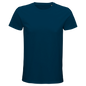 T-Shirt für Herren mit enganliegender Passform aus Biobaumwolle ozeanblau