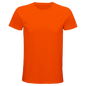 T-Shirt für Herren mit enganliegender Passform aus Biobaumwolle rot