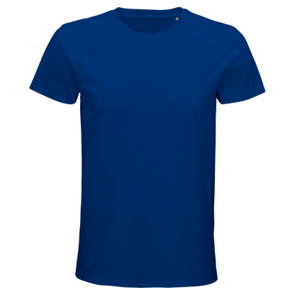 T-Shirt für Herren mit enganliegender Passform aus Biobaumwolle royalblau