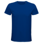 T-Shirt für Herren mit enganliegender Passform aus Biobaumwolle royalblau