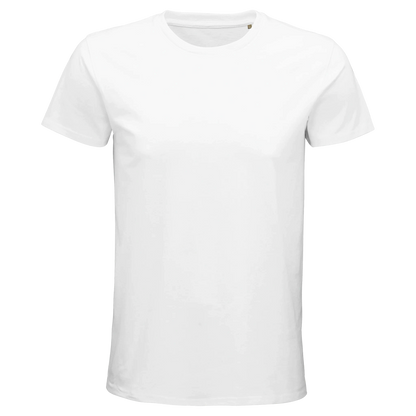 T-Shirt für Herren mit enganliegender Passform aus Biobaumwolle weiss