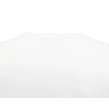 T-Shirt für Herren mit enganliegender Passform aus Biobaumwolle weiss nacken