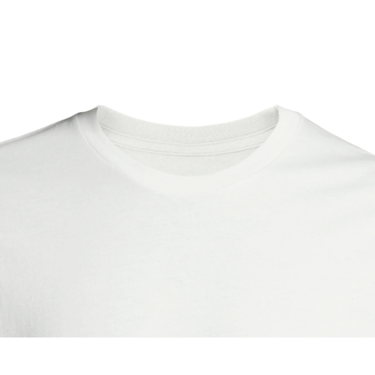 Unisex T-Shirt mit bequemer Passform weiss innenlabel