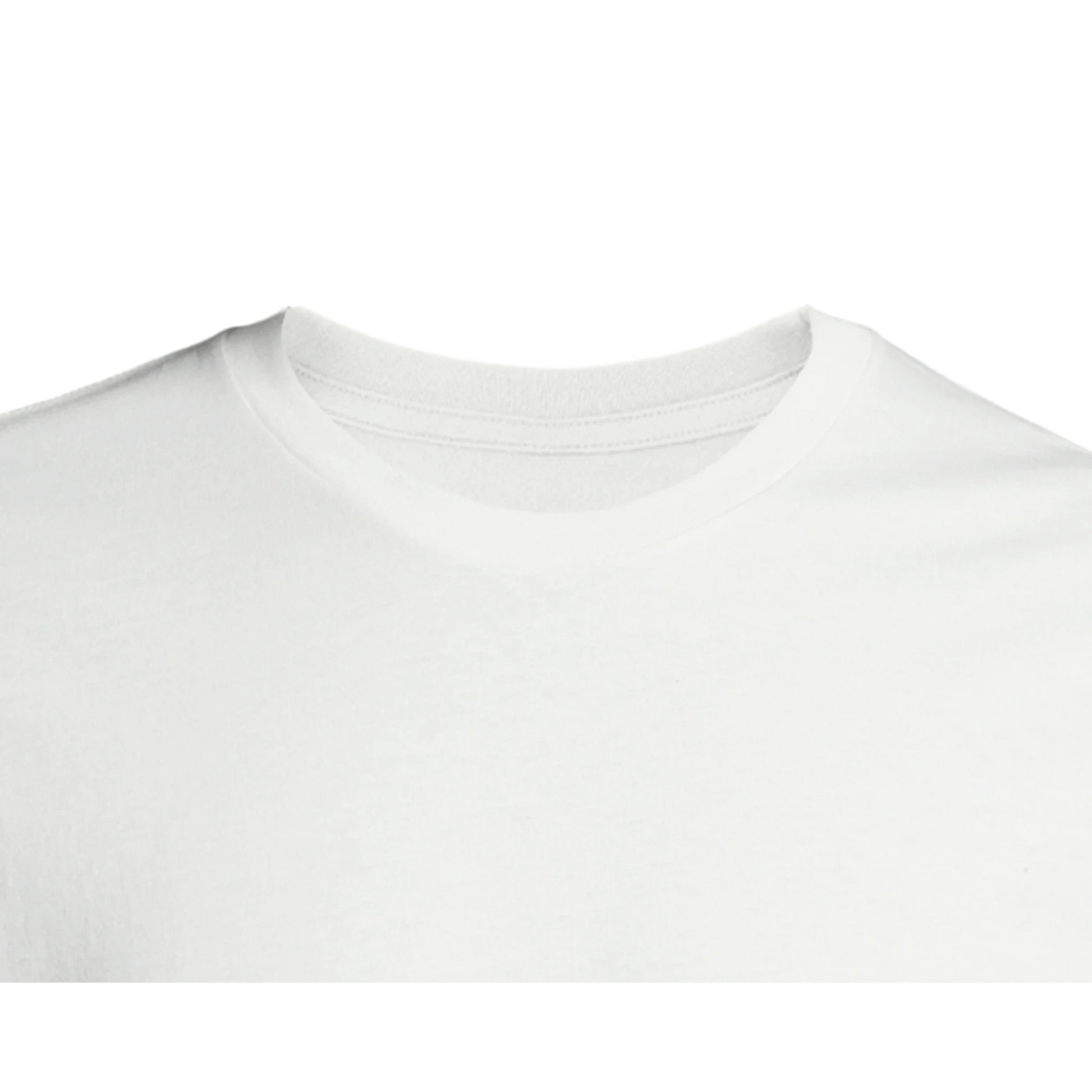 Unisex T-Shirt mit bequemer Passform weiss innenlabel