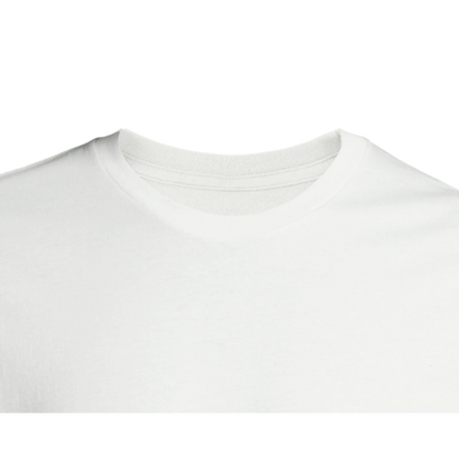 Unisex T-Shirt mit bequemer Passform weiss innenlabel