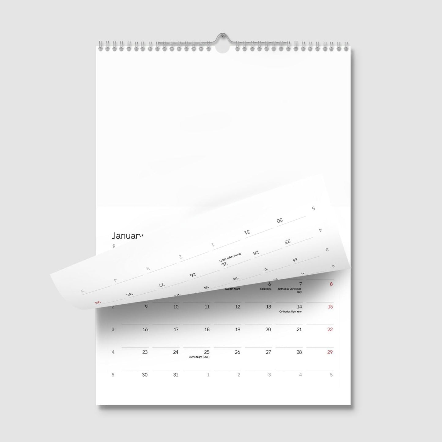 Nachhaltiger Wandkalender FSC-zertifiziert